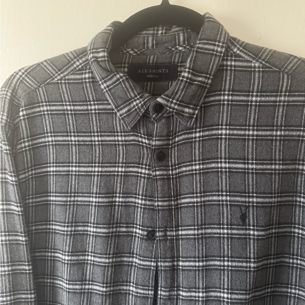 All Saints Flannel Mens Medium Shirt
